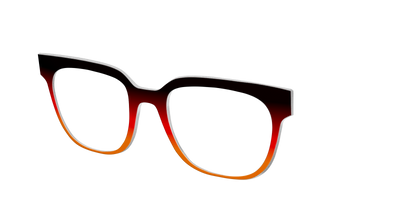 The Espresso to Pumpkin Gradient - Angle Top Thumbnail - Pair Eyewear