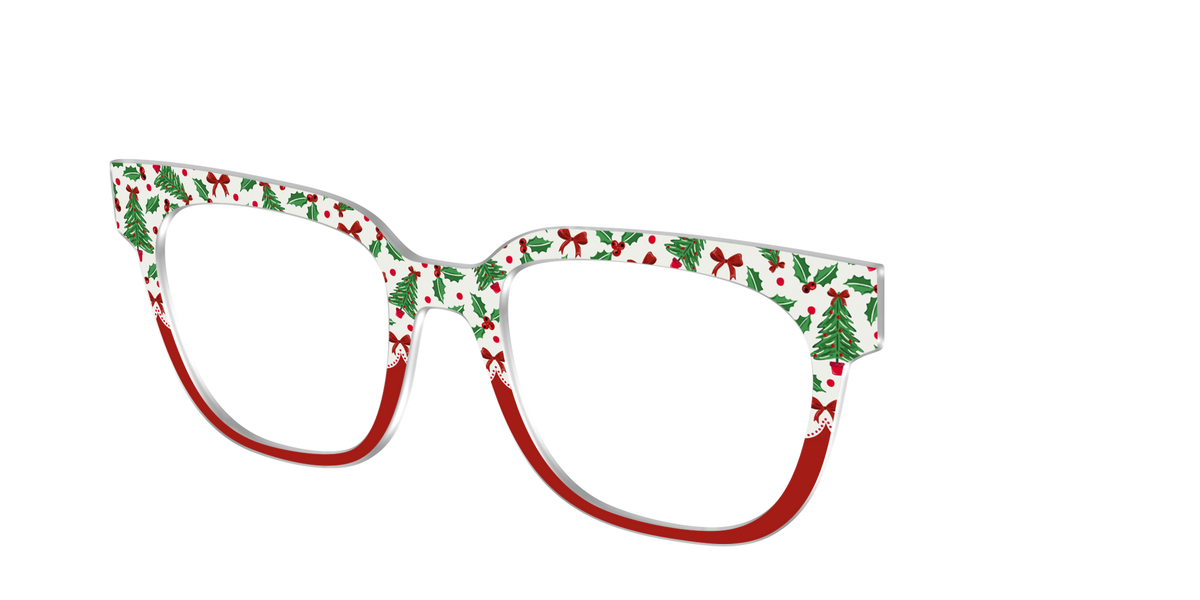 The Holly Jolly Split - Angle Top Image - Pair Eyewear