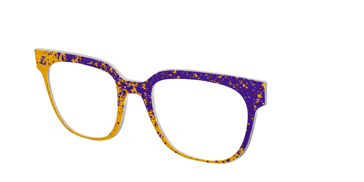 Lakers Splatter - Angle Top Image - Pair Eyewear