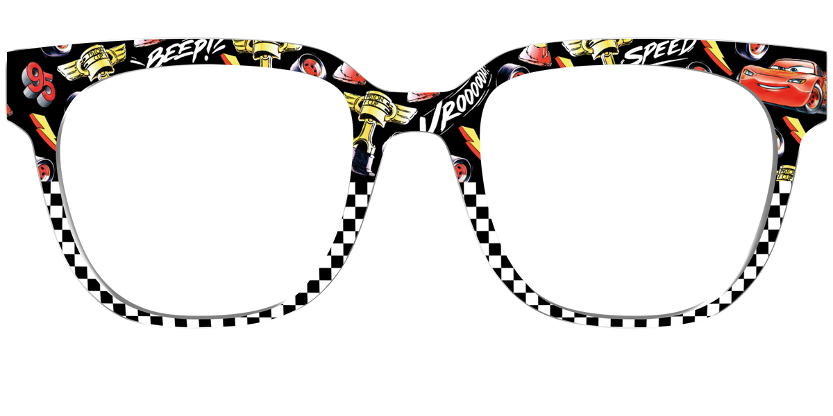 Lightning Mcqueen Speed Split - Front Top Image - Pair Eyewear