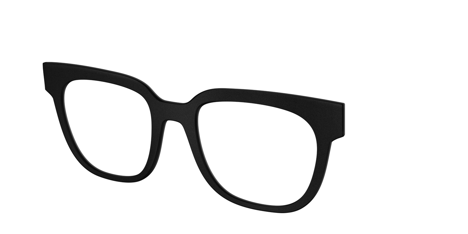 The Matte Black - Angle Top Image - Pair Eyewear