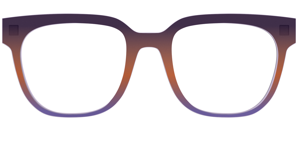 The Matte Midnight to Violet Gradient - Front Top Image - Pair Eyewear