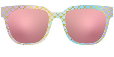 The Polarized Rainbow Mermaid Sun Top - Front Top Thumbnail - Pair Eyewear