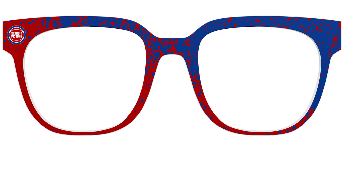 The Pistons Splatter - Front Top Image - Pair Eyewear
