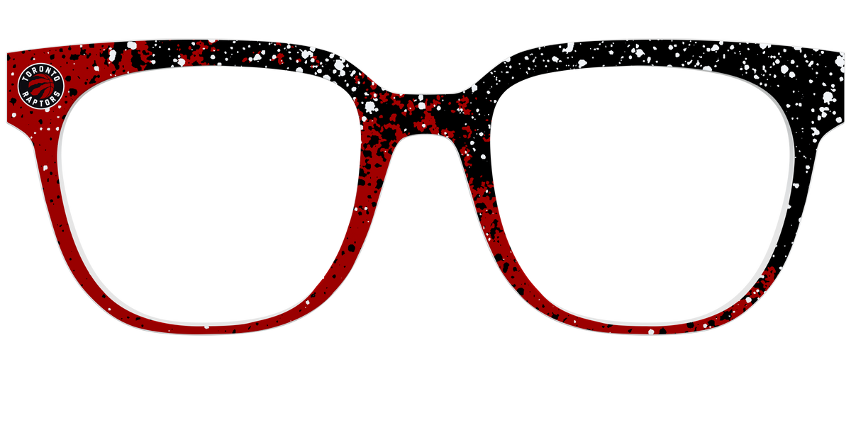 The Raptors Splatter - Front Top Image - Pair Eyewear