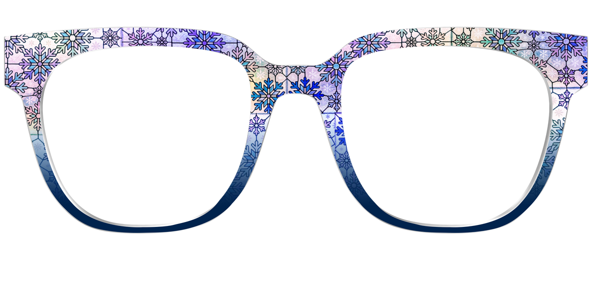 The Snowfall Stained Glass - Front Top Image - Pair Eyewear