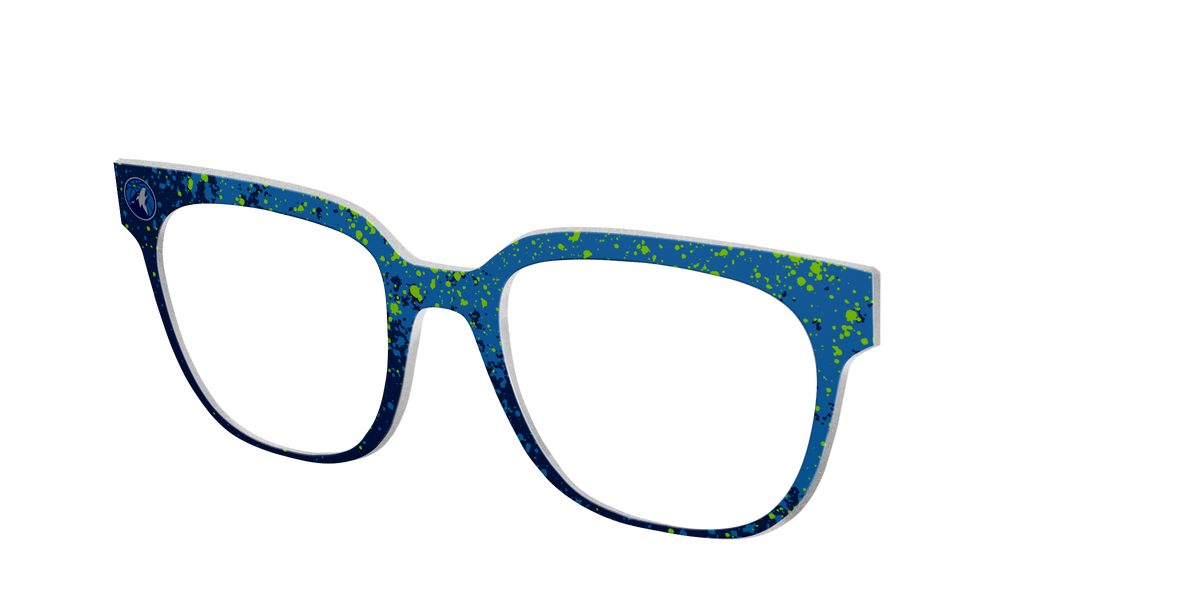 The Timberwolves Splatter - Angle Top Image - Pair Eyewear