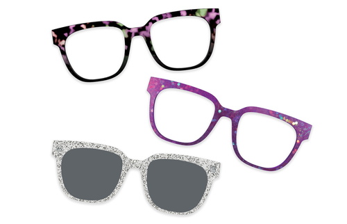 Violet Pearlized Metal - Set - Pair Eyewear
