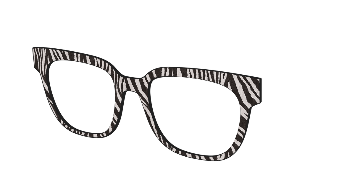 The Zebra Stripes - Angle Top Image - Pair Eyewear
