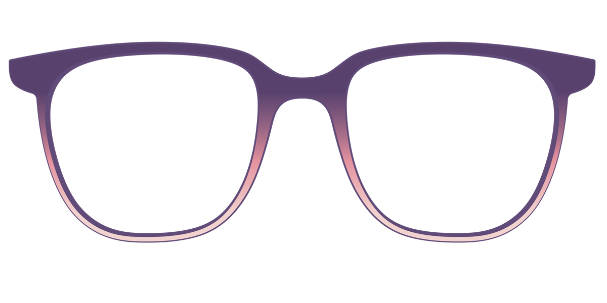 The Acai to Blush Gradient - Front Top Image - Pair Eyewear