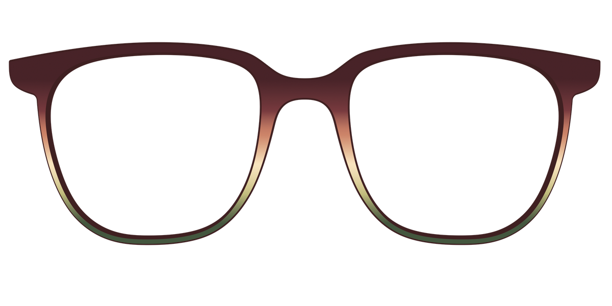 The Acorn to Moss Gradient - Front Top Image - Pair Eyewear