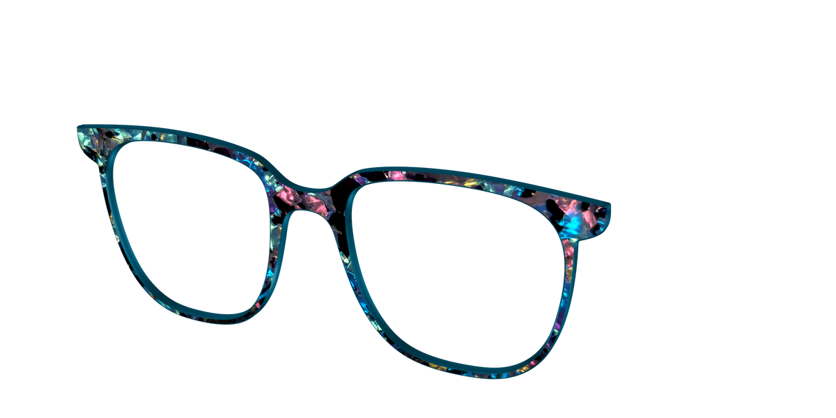 The Black Prismatic Pearl Tortoise - Angle Top Image - Pair Eyewear