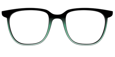 The Black to Spearmint Gradient - Front Top Thumbnail - Pair Eyewear