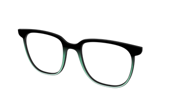 The Black to Spearmint Gradient - Angle Top Thumbnail - Pair Eyewear