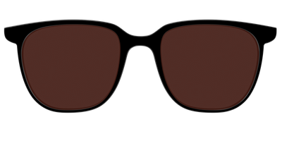 The Black with Brown Golf lens - Front Top Thumbnail - Pair Eyewear