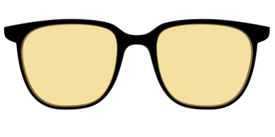 The Black With Citrine Yellow lens - Front Top Thumbnail - Pair Eyewear