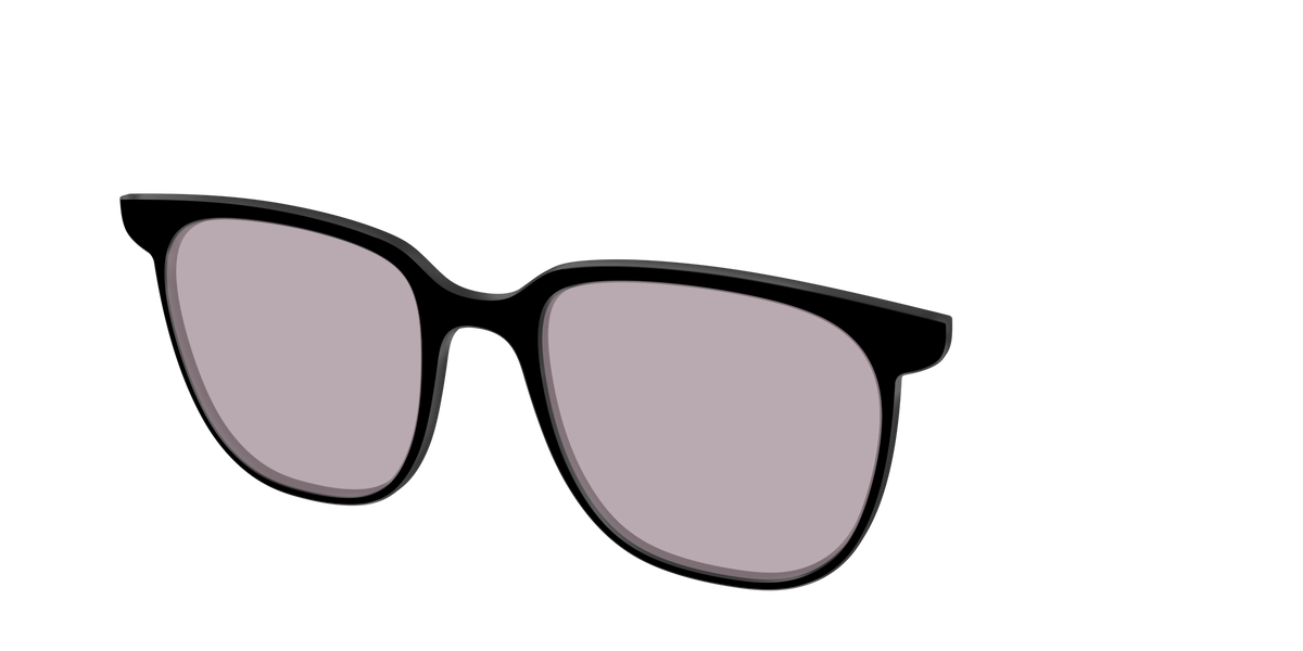 The Black with Gray Gaming lens - Angle Top Image - Pair Eyewear