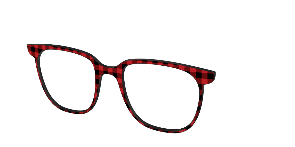 The Buffalo Plaid - Angle Top Image - Pair Eyewear