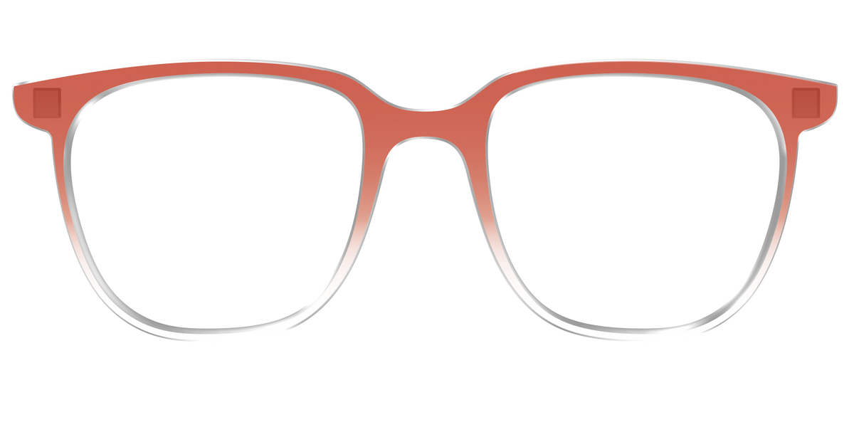 The Burnt Orange Gradient Crystal - Front Top Image - Pair Eyewear