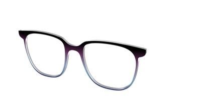 The Dark Magenta to Cerulean Gradient - Angle Top Thumbnail - Pair Eyewear