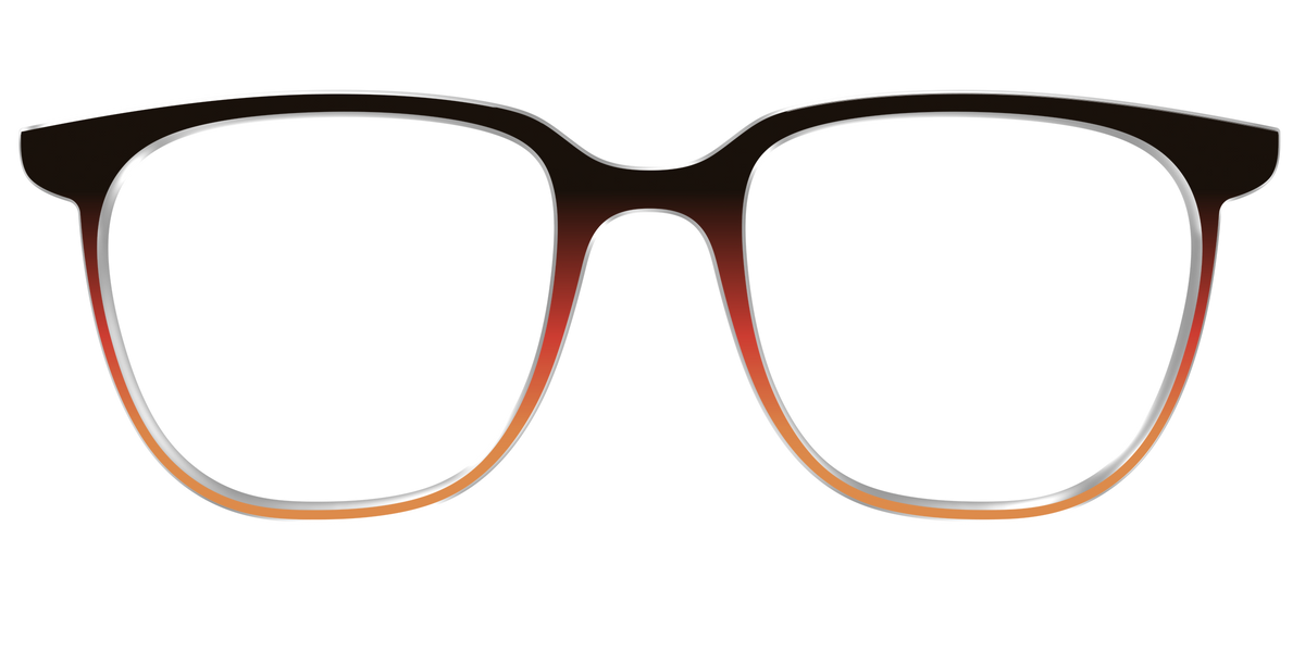 The Espresso to Pumpkin Gradient - Front Top Image - Pair Eyewear