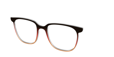 The Espresso to Pumpkin Gradient - Angle Top Thumbnail - Pair Eyewear