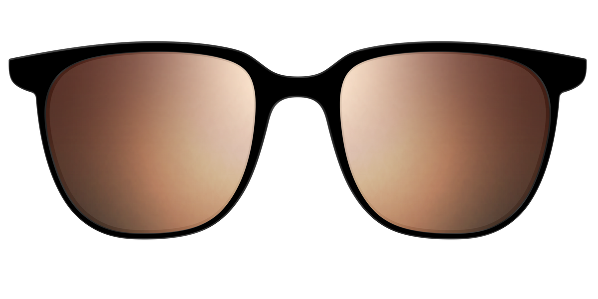 The Polarized Gold Reflective Sun Top - Front Top Image - Pair Eyewear
