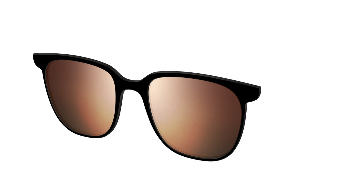 The Polarized Gold Reflective Sun Top - Angle Top Image - Pair Eyewear