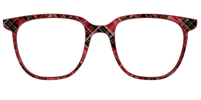 The Holly Plaid with Glitter - Front Top Thumbnail - Pair Eyewear