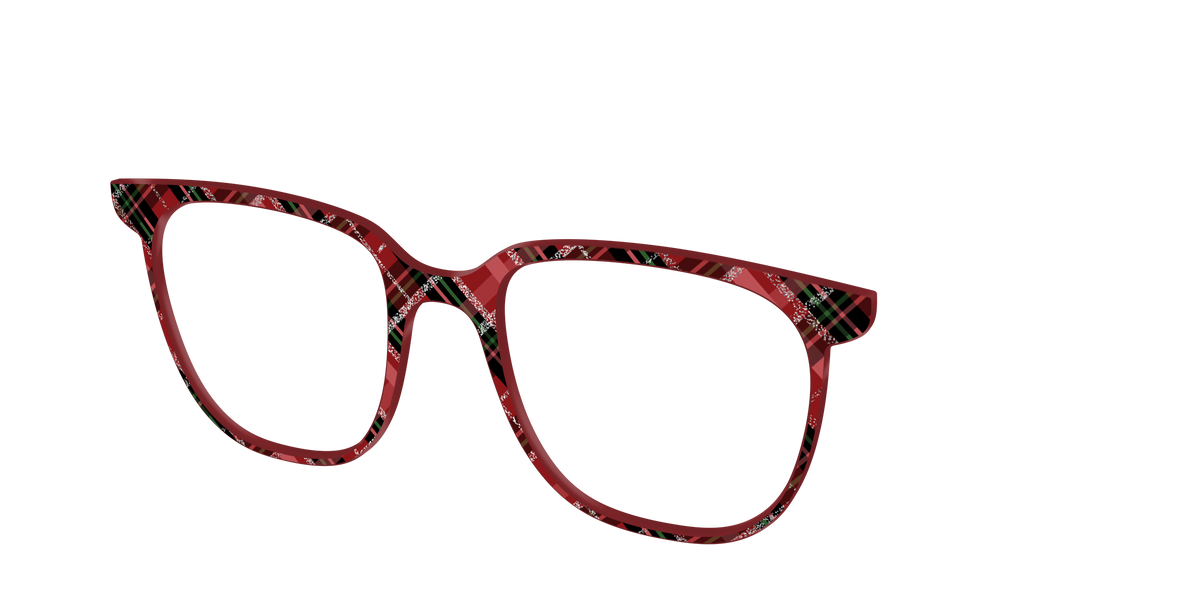 The Holly Plaid with Glitter - Angle Top Image - Pair Eyewear
