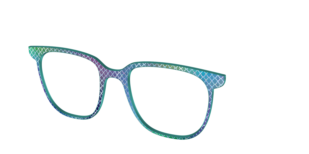 The Holographic Dragon Scales - Angle Top Image - Pair Eyewear