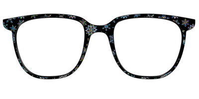 The Holographic Snowflakes - Front Top Thumbnail - Pair Eyewear
