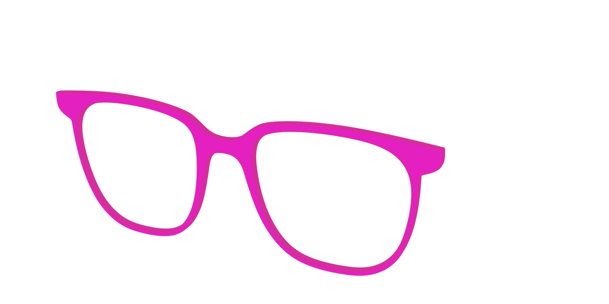 The Hot Pink - Angle Top Image - Pair Eyewear