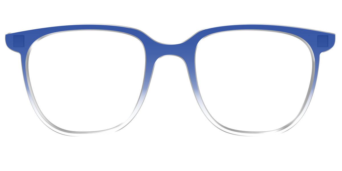 The Indigo Gradient Crystal - Front Top Image - Pair Eyewear