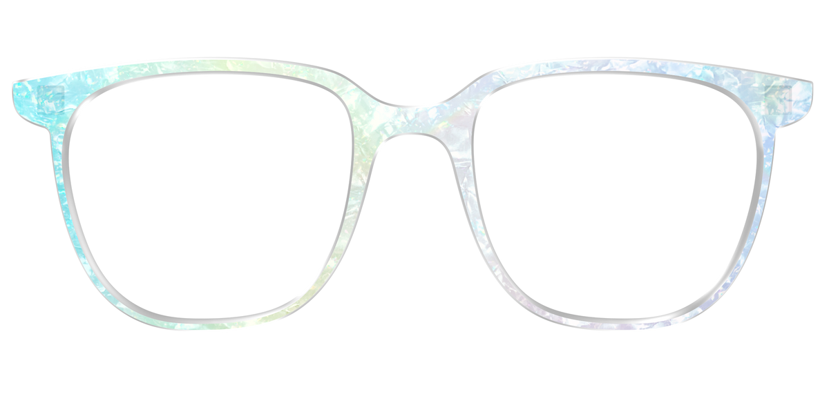 The Iridescent Pearl Marble Crystal - Front Top Image - Pair Eyewear