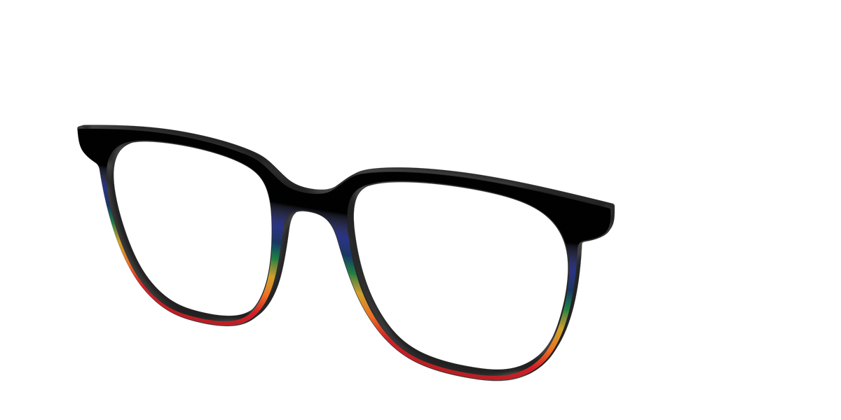 The Love Wins Gradient - Angle Top Image - Pair Eyewear