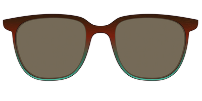 The Polarized Mahogany to Juniper Woodgrain Sun Top - Front Top Thumbnail - Pair Eyewear