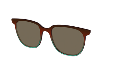 The Polarized Mahogany to Juniper Woodgrain Sun Top - Angle Top Thumbnail - Pair Eyewear