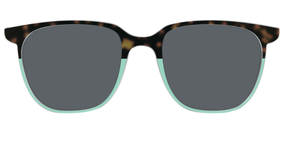 The Polarized Matcha Split Sun Top - Front Top Thumbnail - Pair Eyewear