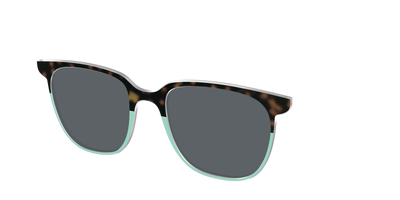The Polarized Matcha Split Sun Top - Angle Top Thumbnail - Pair Eyewear