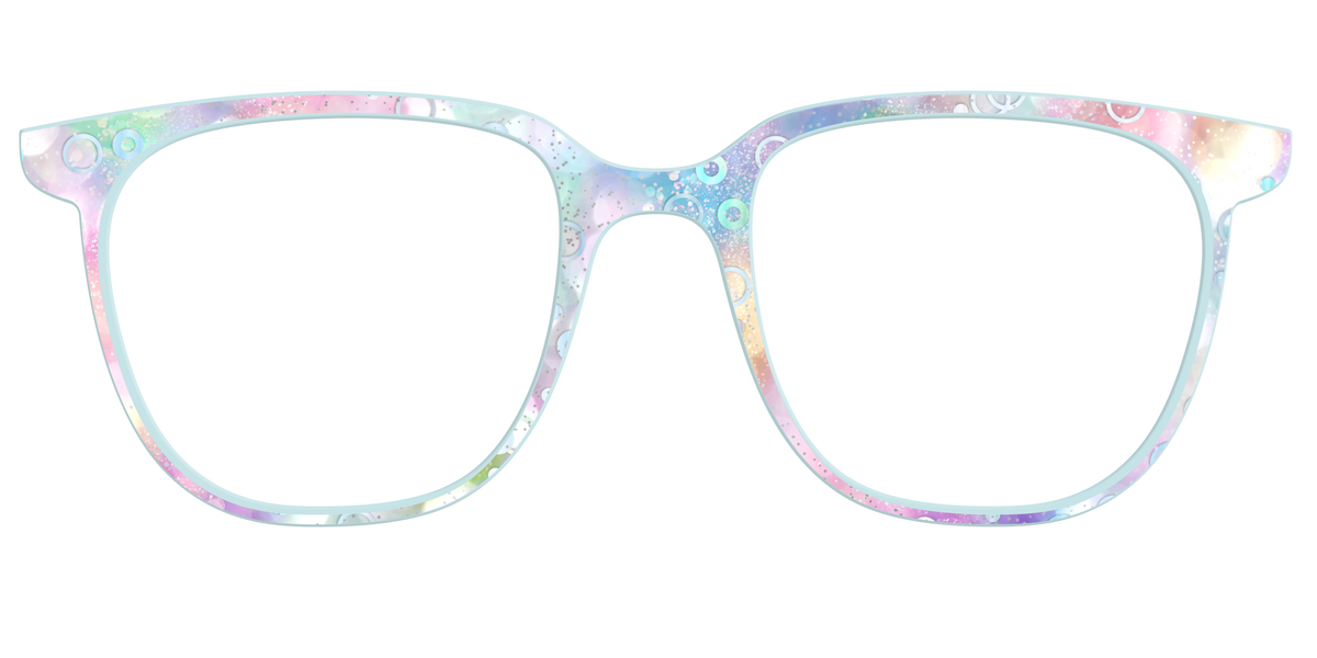 The Mermaid Bokeh with Bubble Glitter - Front Top Image - Pair Eyewear