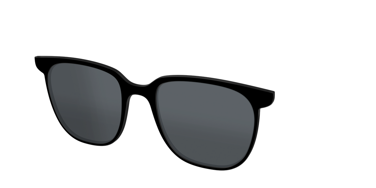 The Non-Polarized Black Sun Top - Angle Top Image - Pair Eyewear