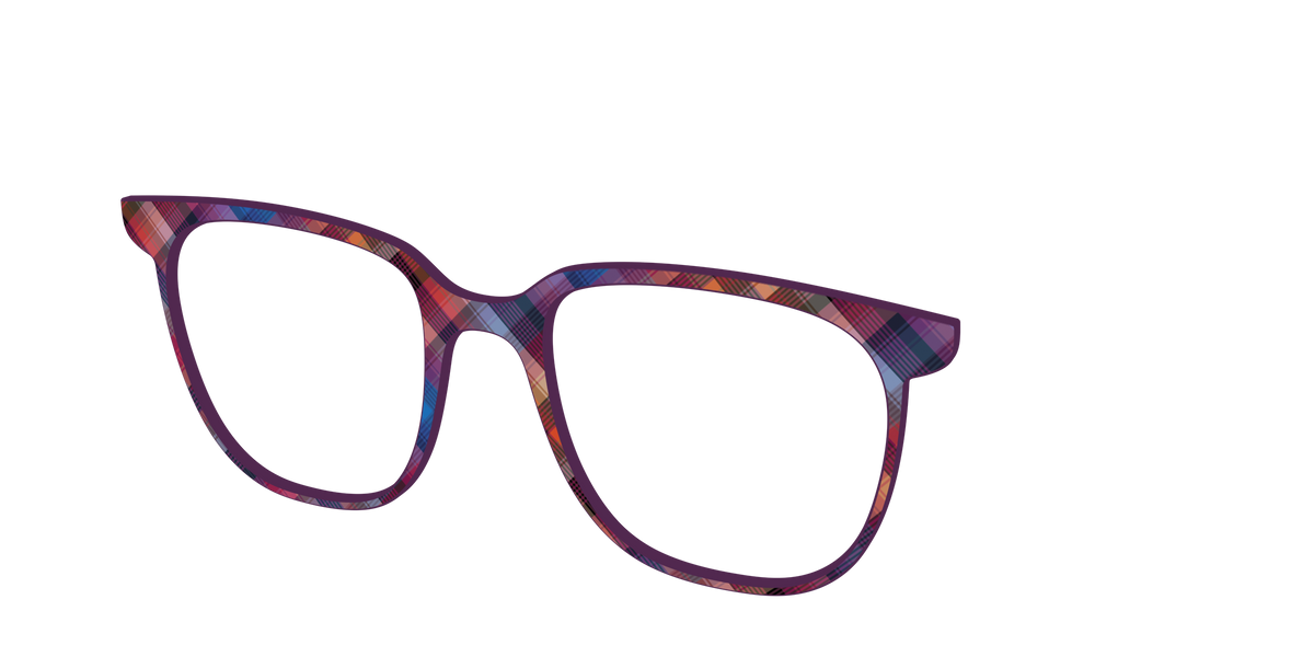 The Ombre Plaid - Angle Top Image - Pair Eyewear