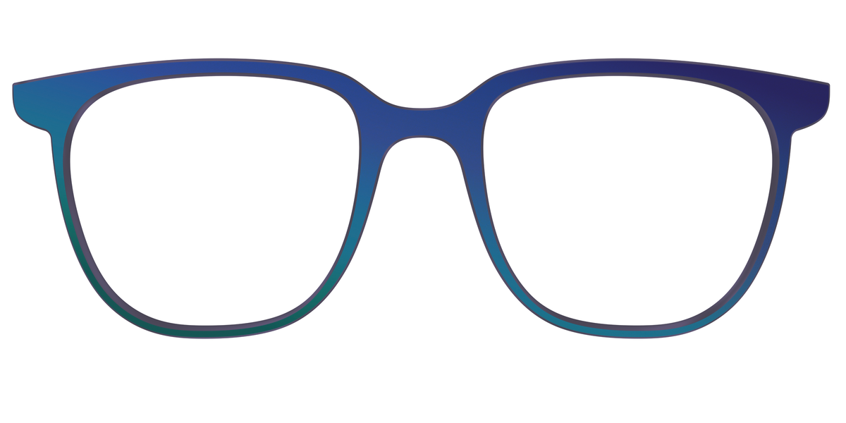 The Peacock Ombre - Front Top Image - Pair Eyewear