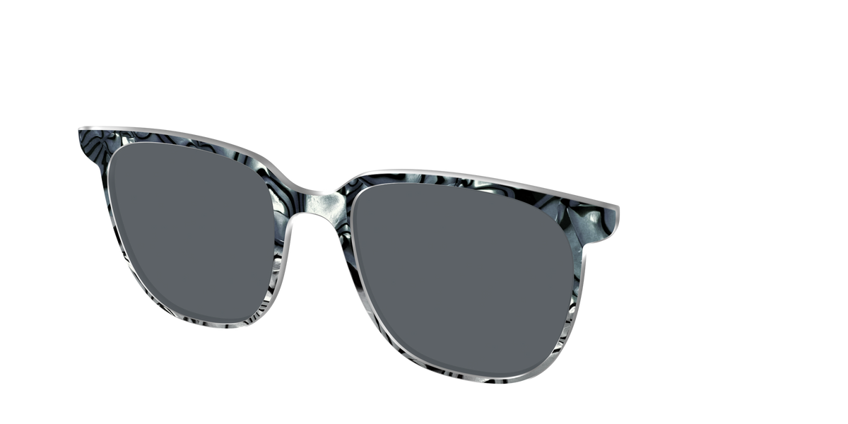 The Polarized Zebra Pearl Split Sun Top - Angle Top Image - Pair Eyewear