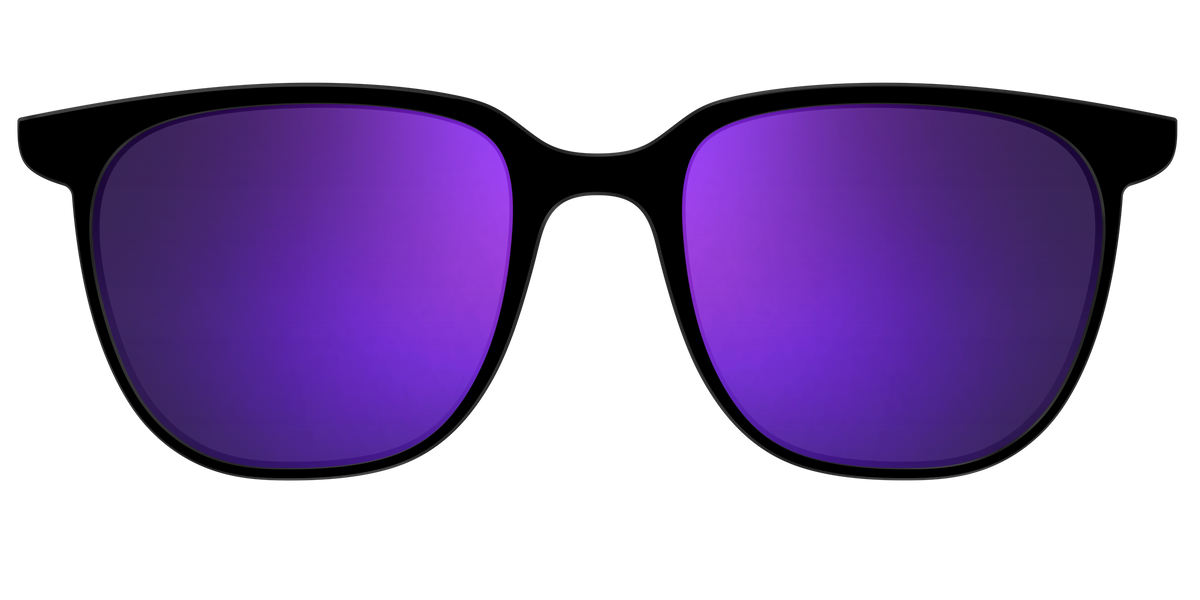 The Polarized Purple Reflective Sun Top - Front Top Image - Pair Eyewear