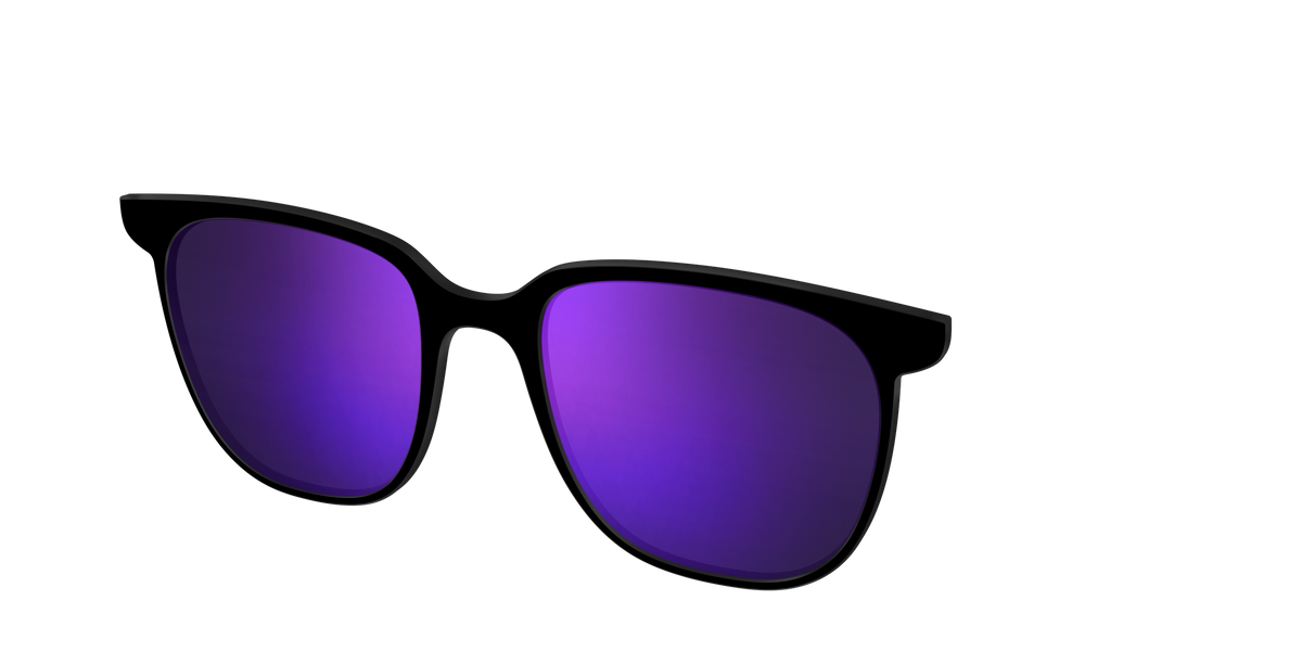 The Polarized Purple Reflective Sun Top - Angle Top Image - Pair Eyewear