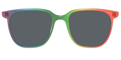 The Polarized Rainbow Gradient Sun Top - Front Top Thumbnail - Pair Eyewear