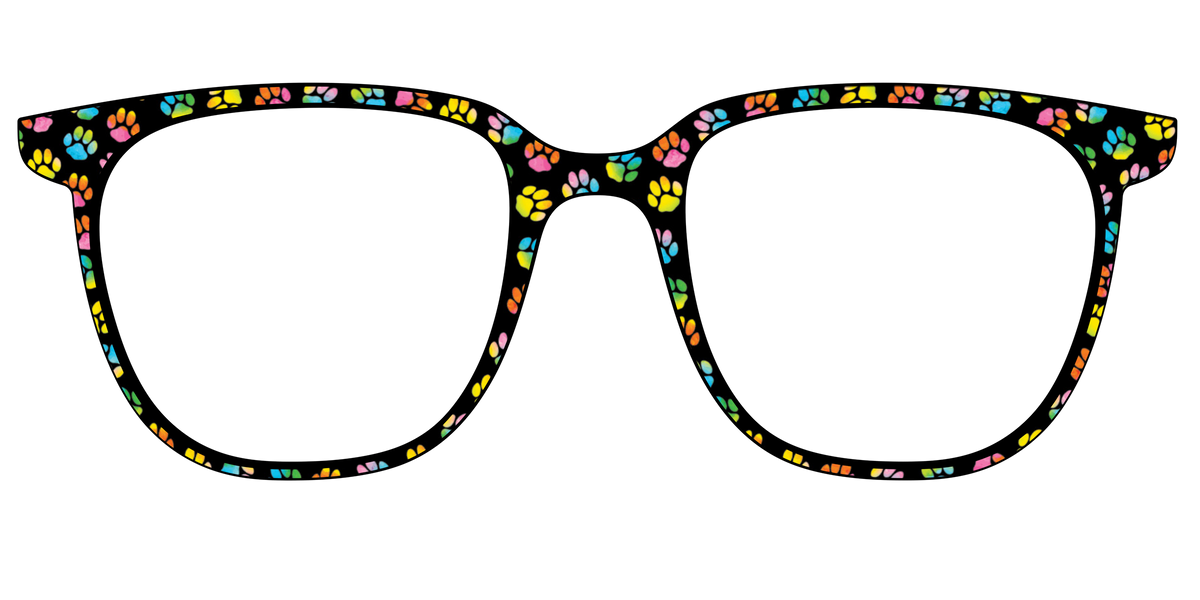 The Rainbow Paw Print - Front Top Image - Pair Eyewear