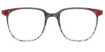 The Romantic Poinsettia Holographic Crystal - Front Top Thumbnail - Pair Eyewear